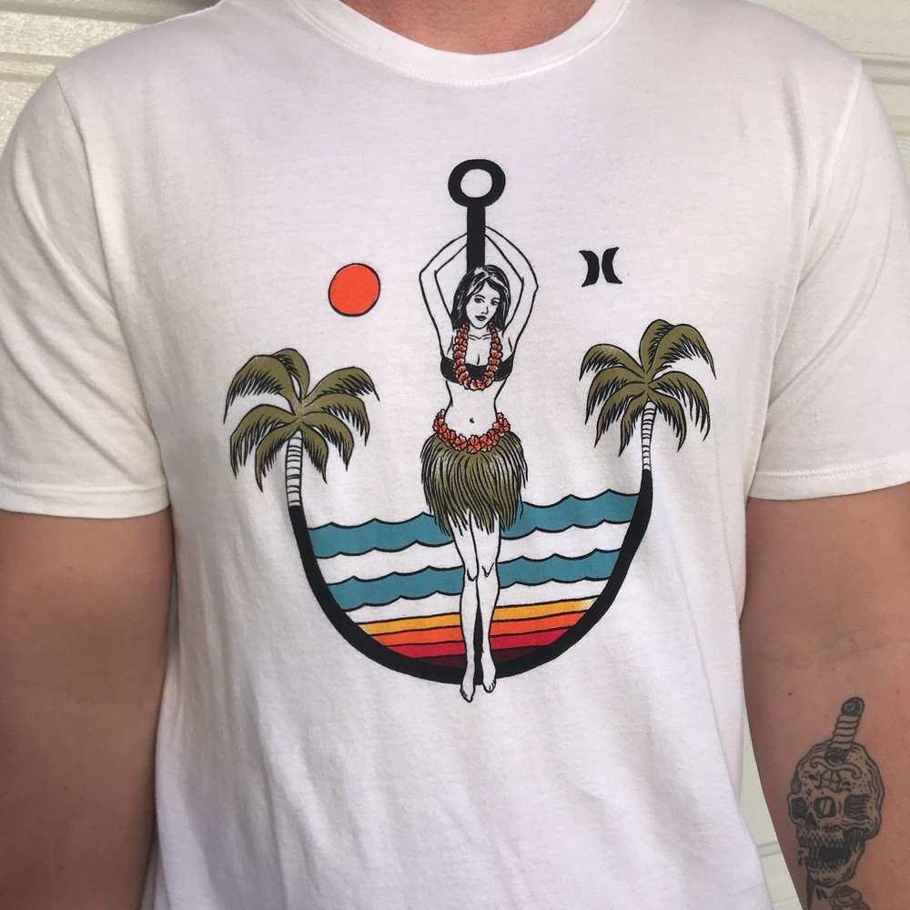 White Hurley T-shirt